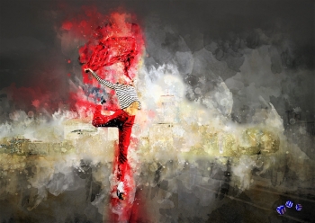 Hochwertiger Kunstdruck - Mdchen