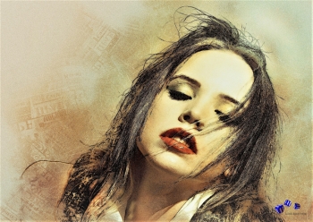 Hochwertiger Kunstdruck - Girl 10