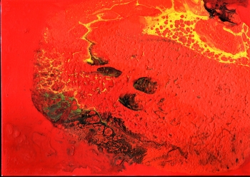 Red fantasy - Rote Phantasie - Acryl auf Leinwand