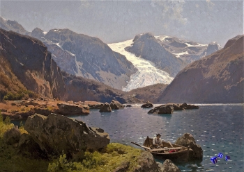 Hochwertiger Kunstdruck - Hermann Herzog