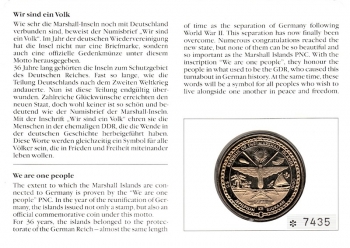 Wir sind ein Volk - Marshall Islands Fist Day 03.10.1990
