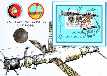Internationale Raumfahrt - Zeitdokumente - Numisbrief im Groformat - bitte anklicken!