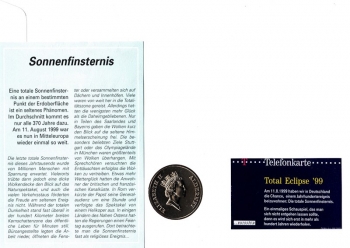 Maxi Brief - Sonnenfinsternis - 11.08.1999