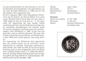 Wilhelmina - Knigin der Niederlande - Amsterdam 01.09.1998