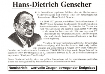 Hans-Dietrich Genscher - Dienstltester Auenminister - Bonn 17.05.1992