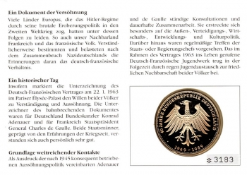 Deutsch-Franzsischer Freundschaftsvertrag - Bonn 22.01.1993