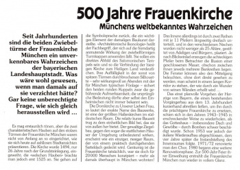 500 Jahre Frauenkirche in Mnchen - Berlin 14.04.1994