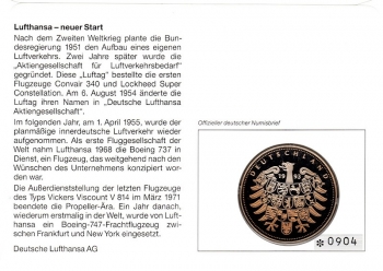 Lufthansa - Neuer Start am 01. April 1955 - Frankfurt 10.02.1994