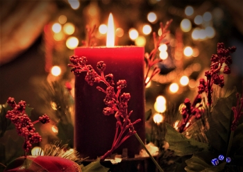 Weihnachten Kerzen 8 - Sonderdruck im A3 Format