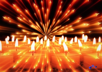 Weihnachten Kerzen 12 - Sonderdruck im A3 Format