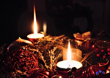 Weihnachten Kerzen 2 - Sonderdruck im A3 Format