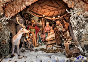 Weihnachten Krippe 3 - Sonderdruck im A3 Format