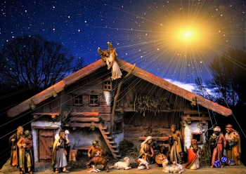 Weihnachten Krippe 12 - Sonderdruck im A3 Format