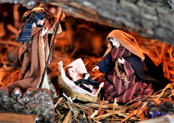 Weihnachten Krippe 6 - Sonderdruck im A3 Format