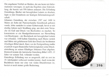 550 Jahre Buchdruckerkunst nach Gutenberg - Mainz 28.06.1996