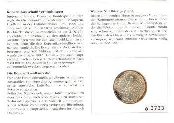Fernmeldesatellit Kopernikus - 450. Todesjahr - Heppenheim 25.04.1993