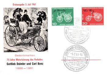 Das erste Auto der Welt - Briefmarkenausstellung - Berlin 05.04.1996