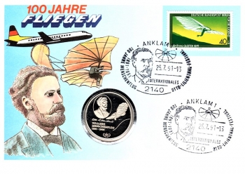 100 Jahre Fliegen - Menschenflug 1891 - 1991 - Anklam 25.07.1991
