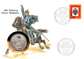 150. Todestag Kaiser Wilhelm I. - 1797 bis 1888 - Berlin 09.03.1988