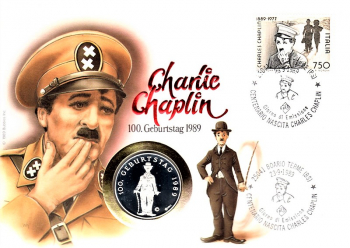 Charlie Chaplin - 100. Geburtstag 1889 bis 1989 - Italien 23.09.1989