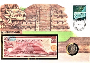 Maxi Brief - Staat Mexiko - Quetzalcoatl - Mexico 25.09.1996