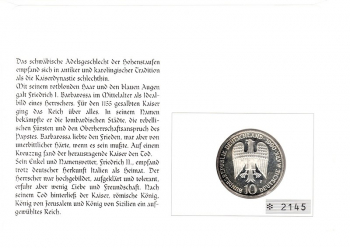 Die Stauferkaiser Friedrich I und II - Berlin 16.06.1994