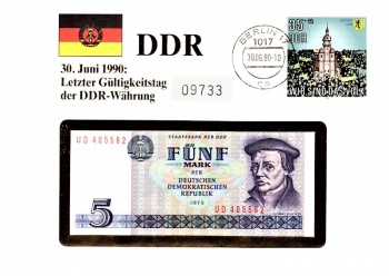Letzter Gltigkeitstag der DDR Whrung - Berlin 30.06.1990