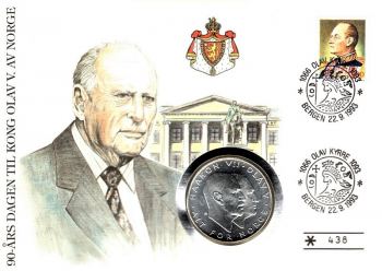 Knig Olav V. von Norwegen - Bergen 22.09.1993