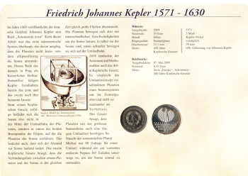 400 Jahre Keplersche Gesetze - Berlin 07.05.2009 - selten