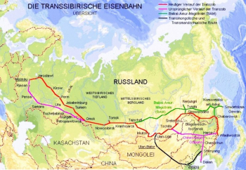 100 Jahre Transsibirische Eisenbahn - Russland Moskau 28.06.1996