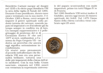 Bonifacio VIII 1235 - 1303 - Vaticano 24.03.1998