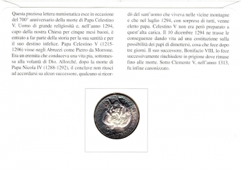 Celestino V 1215 - 1296 - Vaticano 20.11.1996
