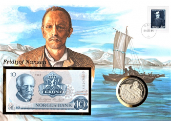 Maxi Brief - Norwegen - Fridtjof Nansen - Oslo 09.01.1995