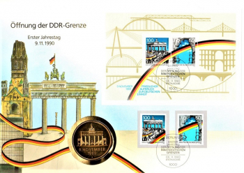 Maxi Brief - ffnung der DDR Grenze - Berlin 06.11.1990