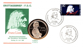 100. Todestag Franz Liszt  - Bonn 20.06.1986 - selten