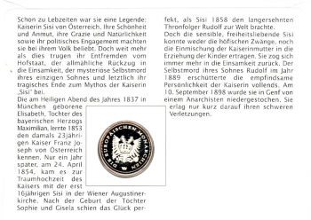 Kaiserin Elisabeth von �sterreich - Bad Ischl 10.09.1998