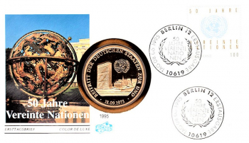50 Jahre Vereinte Nationen - Berlin 08.06.1995 - selten