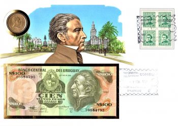 Maxi Brief - Staat Uruguay - Jos Gervasio Artigas - 01.02.1991