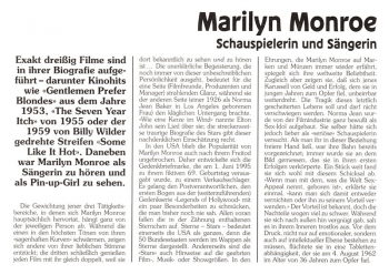 Marilyn Monroe - Universal Studios - Universal City 01.06.1995