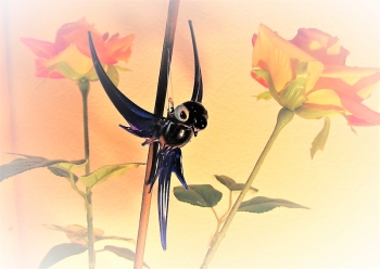 Glas Design: Papagei - Glass design: Parrotbird