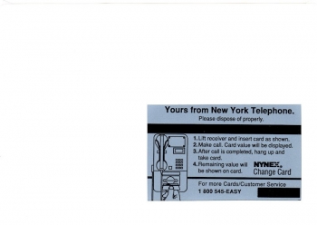 Amtliche USA-Telefonkarte und Briefmarke - New York 03.07.1992