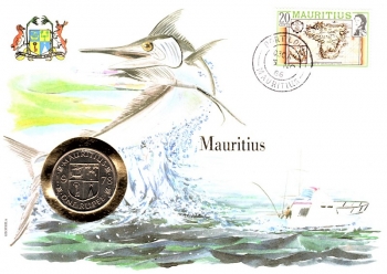 Mauritius - Inselreich und Flagge - Port Louis 03.05.1986