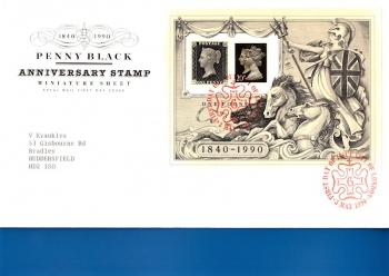 Penny Black - 150 Jahre Anniversary Stamp 1840 - London 03.05.1990