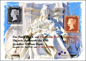 Penny Black - 150 Jahre Anniversary Stamp 1840 - London 03.05.1990