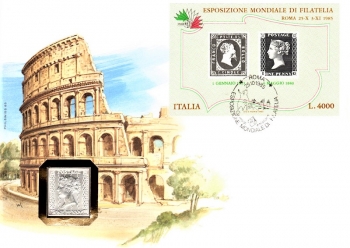 One Penny Black - Die erste Briefmarke der Welt - Rom 25.10.1985