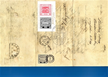 Faksimile Bayreuth Brief - Bayern Kreuzer und Sachsendreier - Mnchen 01.11.1999