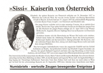 Sissi - Kaiserin von sterrreich - Wien 23.11.1990 - Medaille in Silber