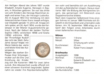 100. Todestag Kaiserin Elisabeth von sterreich - Bad Ischl 10.09.1998