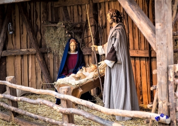 Weihnachten Krippe 9 - Sonderdruck im A3 Format