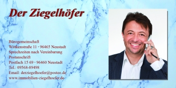 Rckseite der Smartphone-Visitenkarte